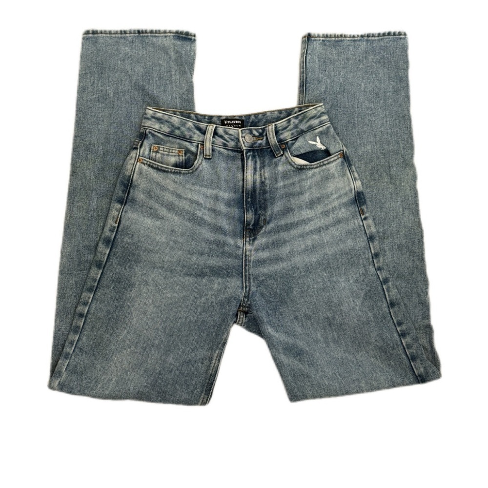 Playboy x PacSun High-Waisted Straight Leg Jeans - Picture 4 of 5